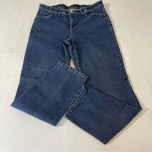 JM WOMENS DENIM JEANS SZ 12 , GOOD CONDITION, PREOWNED